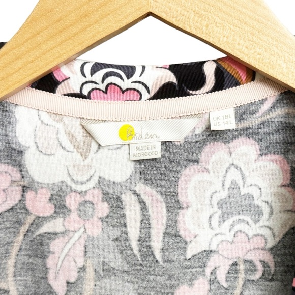 Boden Tall Lavinia Jersey Wrap Midi Dress Floral Print - Picture 5 of 7